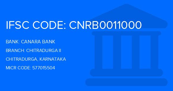 Canara Bank Chitradurga Ii Branch IFSC Code