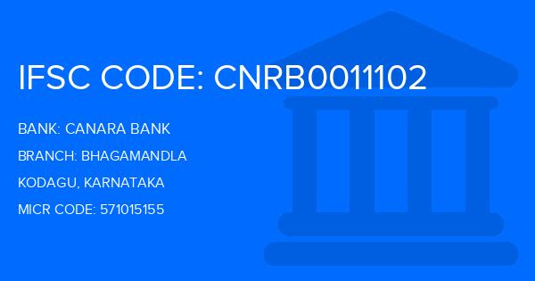 Canara Bank Bhagamandla Branch IFSC Code