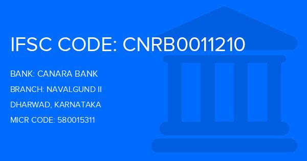 Canara Bank Navalgund Ii Branch IFSC Code