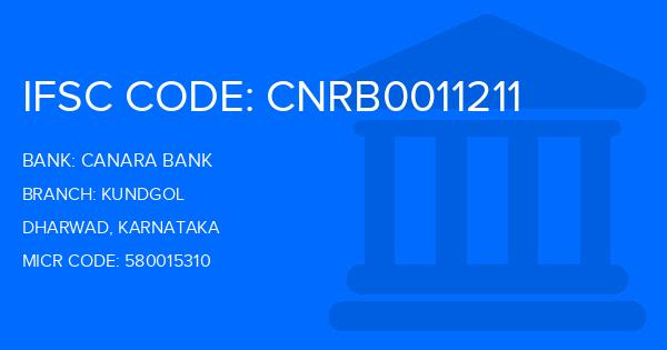 Canara Bank Kundgol Branch IFSC Code