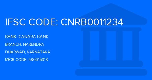 Canara Bank Narendra Branch IFSC Code