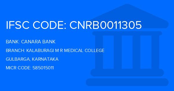 Canara Bank Kalaburagi M R Medical College Branch IFSC Code