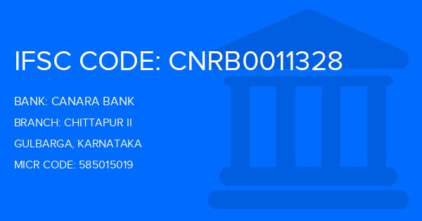 Canara Bank Chittapur Ii Branch IFSC Code
