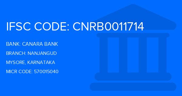 Canara Bank Nanjangud Branch IFSC Code