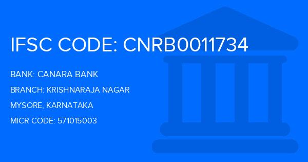 Canara Bank Krishnaraja Nagar Branch IFSC Code