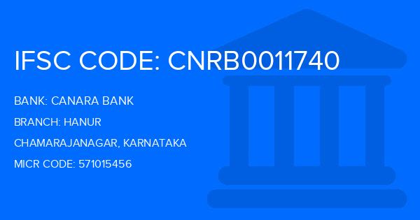 Canara Bank Hanur Branch IFSC Code