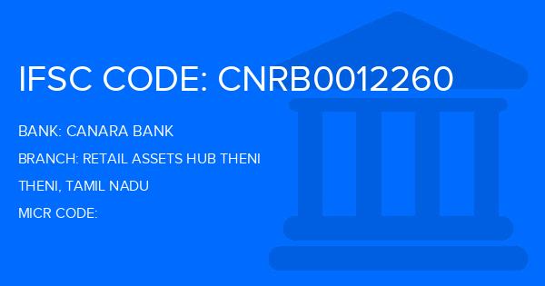 Canara Bank Retail Assets Hub Theni Branch IFSC Code