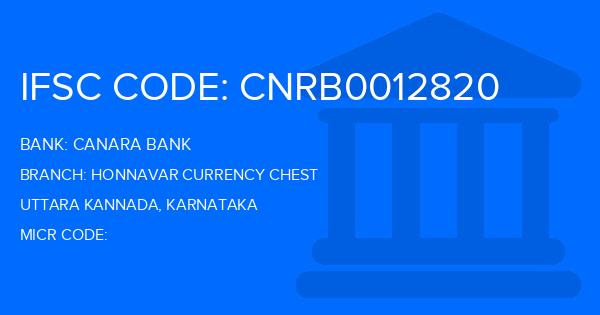 Canara Bank Honnavar Currency Chest Branch IFSC Code