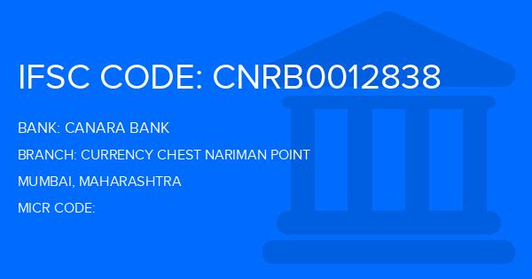 Canara Bank Currency Chest Nariman Point Branch IFSC Code