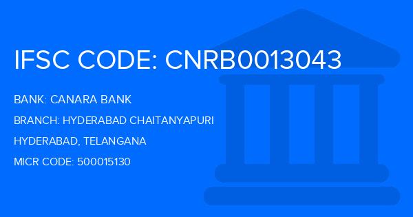 Canara Bank Hyderabad Chaitanyapuri Branch IFSC Code