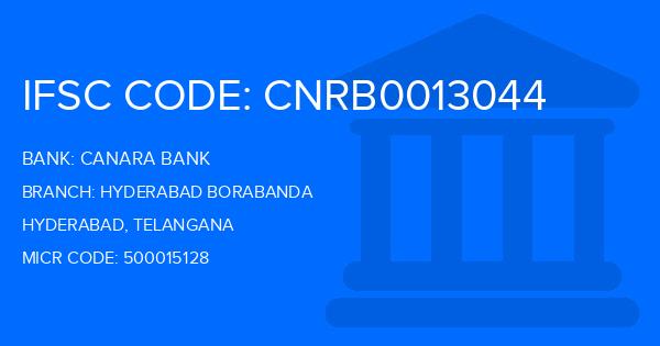 Canara Bank Hyderabad Borabanda Branch IFSC Code