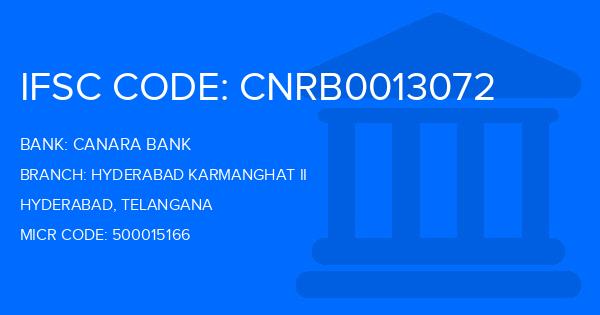 Canara Bank Hyderabad Karmanghat Ii Branch IFSC Code