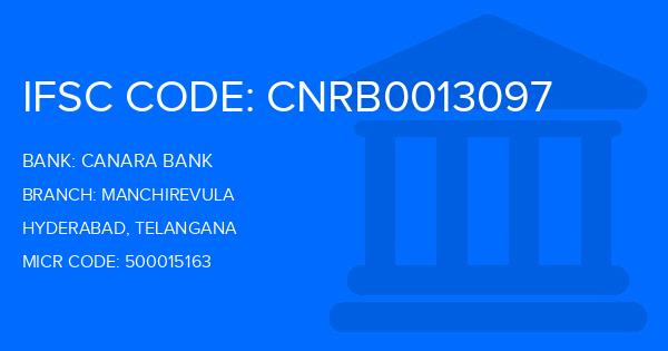 Canara Bank Manchirevula Branch IFSC Code