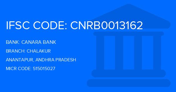 Canara Bank Chalakur Branch IFSC Code