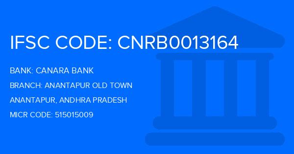 Canara Bank Anantapur Old Town Branch IFSC Code