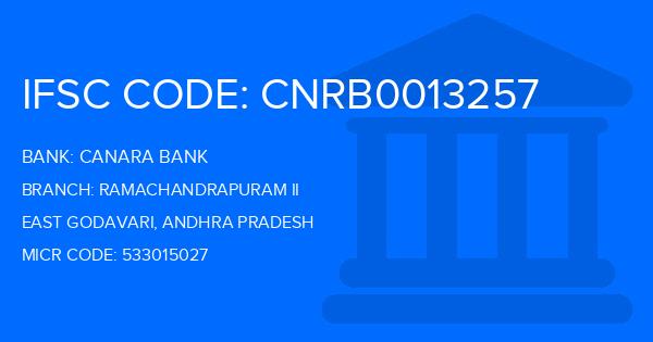 Canara Bank Ramachandrapuram Ii Branch IFSC Code