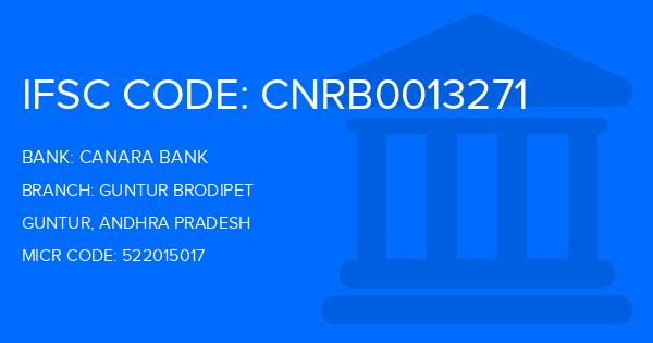Canara Bank Guntur Brodipet Branch IFSC Code