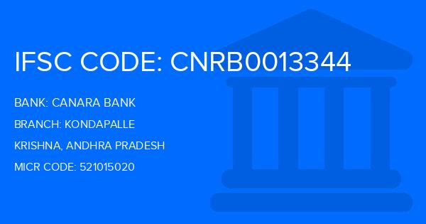 Canara Bank Kondapalle Branch IFSC Code