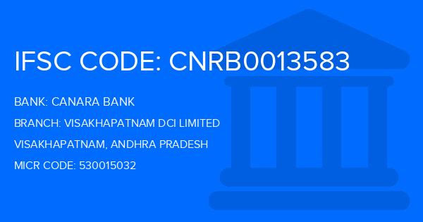 Canara Bank Visakhapatnam Dci Limited Branch IFSC Code