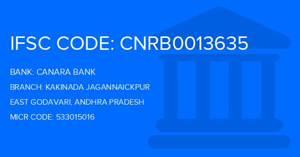 Canara Bank Kakinada Jagannaickpur Branch IFSC Code