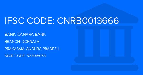 Canara Bank Dornala Branch IFSC Code