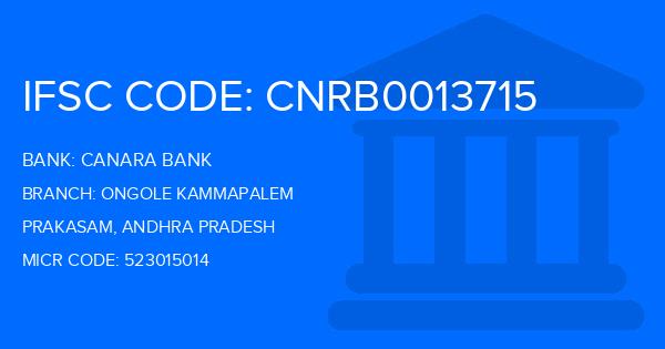 Canara Bank Ongole Kammapalem Branch IFSC Code