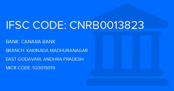 Canara Bank Kakinada Madhuranagar Branch IFSC Code