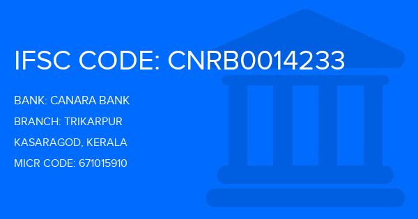 Canara Bank Trikarpur Branch IFSC Code