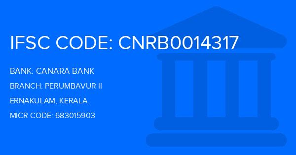 Canara Bank Perumbavur Ii Branch IFSC Code