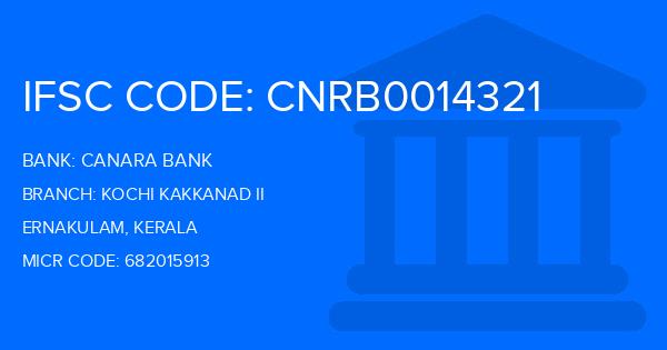 Canara Bank Kochi Kakkanad Ii Branch IFSC Code