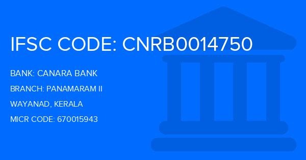 Canara Bank Panamaram Ii Branch IFSC Code