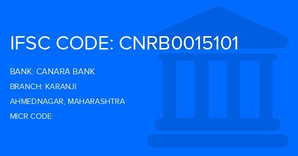 Canara Bank Karanji Branch IFSC Code