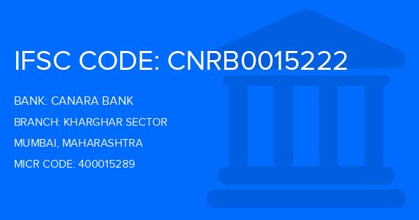 Canara Bank Kharghar Sector Branch IFSC Code