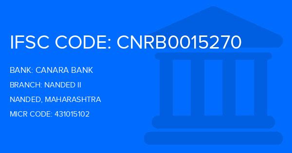 Canara Bank Nanded Ii Branch IFSC Code