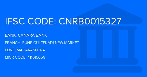 Canara Bank Pune Gultekadi New Market Branch IFSC Code
