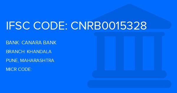 Canara Bank Khandala Branch IFSC Code