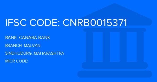 Canara Bank Malvan Branch IFSC Code