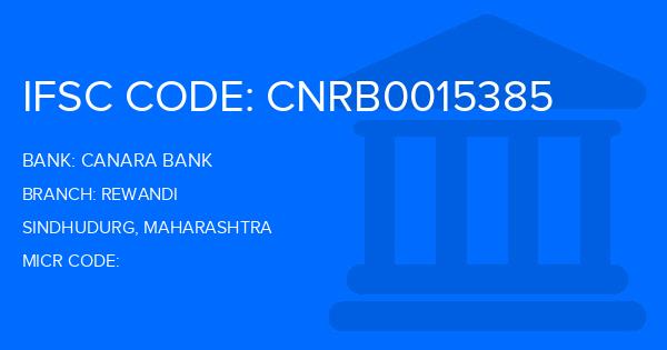 Canara Bank Rewandi Branch IFSC Code
