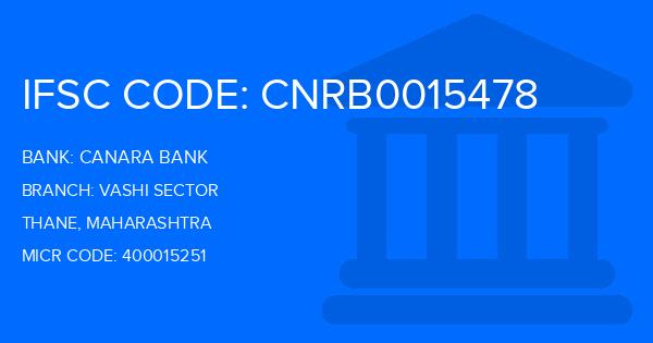 Canara Bank Vashi Sector Branch IFSC Code