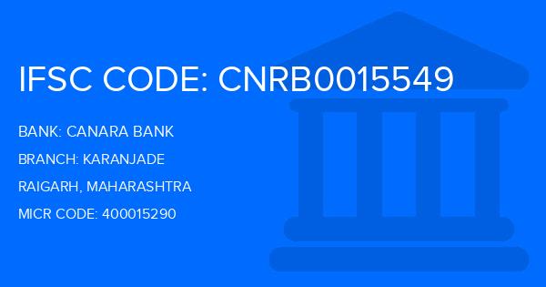 Canara Bank Karanjade Branch IFSC Code
