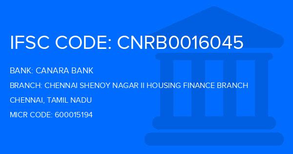 Canara Bank Chennai Shenoy Nagar Ii Housing Finance Branch