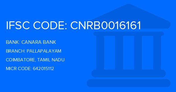 Canara Bank Pallapalayam Branch IFSC Code