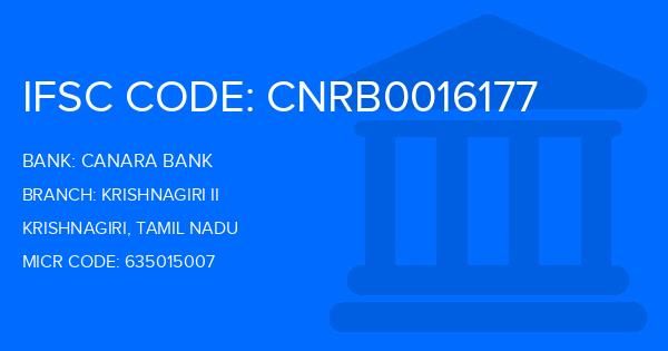 Canara Bank Krishnagiri Ii Branch IFSC Code