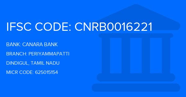 Canara Bank Periyammapatti Branch IFSC Code