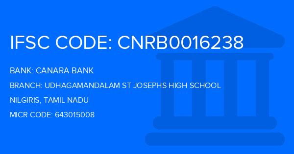Canara Bank Udhagamandalam St Josephs High School Branch IFSC Code