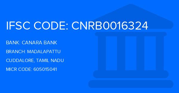 Canara Bank Madalapattu Branch IFSC Code