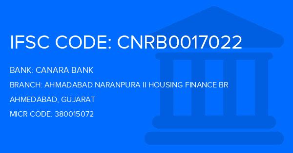 Canara Bank Ahmadabad Naranpura Ii Housing Finance Br Branch IFSC Code