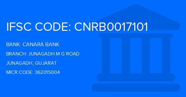 Canara Bank Junagadh M G Road Branch IFSC Code
