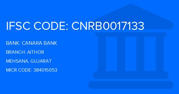 Canara Bank Aithor Branch IFSC Code