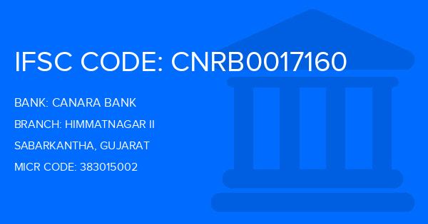 Canara Bank Himmatnagar Ii Branch IFSC Code